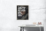 Take Your Shot - Inspirational Wayne Gretzky Quote Digital Print