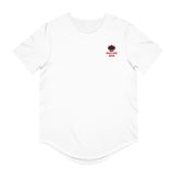 Athlete Apex Men's Motivational Curved Hem Tee - 'Hard Work Beats Talent'