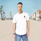 Athlete Apex Men's Motivational Curved Hem Tee - 'Hard Work Beats Talent'