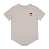 Athlete Apex Men's Motivational Curved Hem Tee - 'Hard Work Beats Talent'