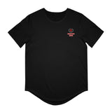 Athlete Apex Men's Motivational Curved Hem Tee - 'Hard Work Beats Talent'