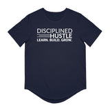 Disciplined Hustle Men's Jersey Curved Hem Tee