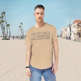 Disciplined Hustle Men's Jersey Curved Hem Tee