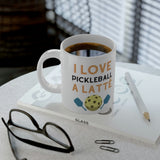 I Love Pickleball A Latté Jumbo Mug, 20oz
