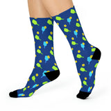 Pickleball Paddle DTG Crew Socks