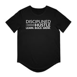 Disciplined Hustle Men's Jersey Curved Hem Tee
