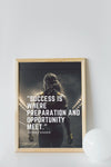 Inspirational Digital Print: "Success is Where Preparation and Opportunity Meet" - Bobby Unser