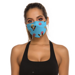 Semi-Custom Non-Medical Adjustable Masks with 5 PM 2.5 Filters - Food Patterns